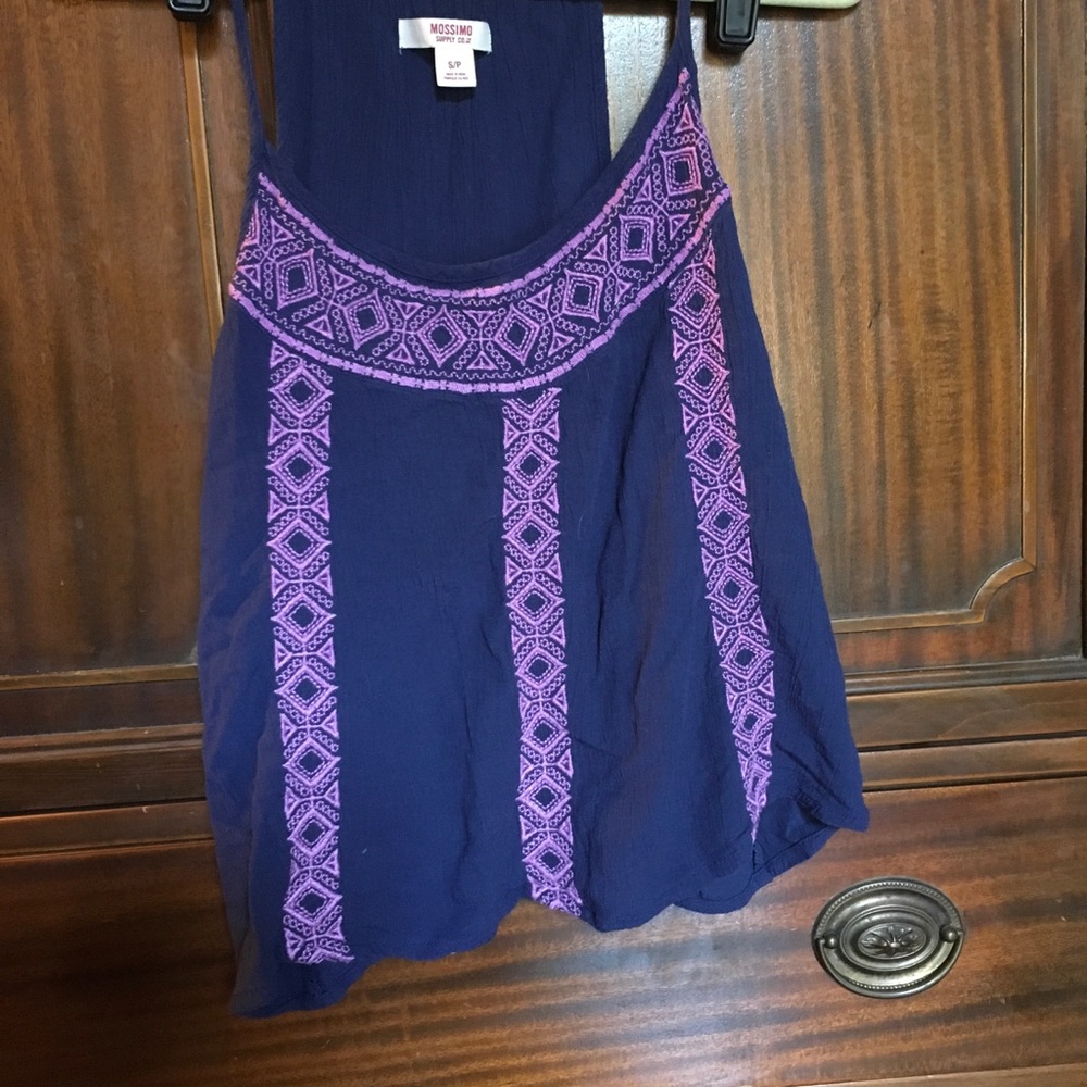 Navy and Purple Tank Top